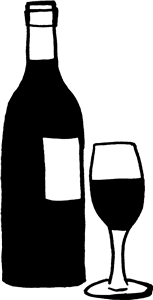 Wine Glass & Bottle