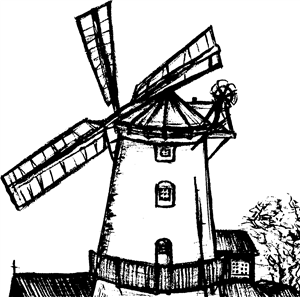 Windmill Scene
