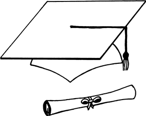 Graduation Hat & Scroll