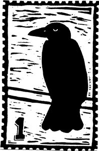 Crow Postage Stamp