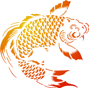 Orange Koi Carp