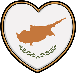 Cyprus Flag Heart
