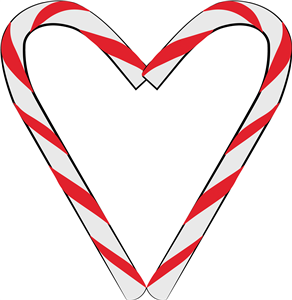 Candy Cane Heart