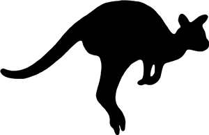 Kangaroo Silhouette