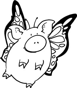 Butterfly Pig