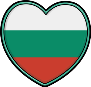 Bulgaria Flag Heart