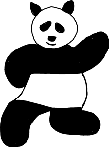 Waving panda