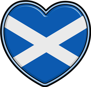 Scotland Flag Heart