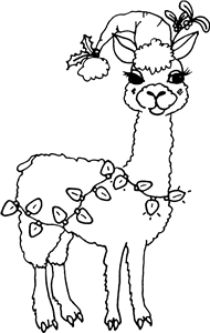 Christmas Llama