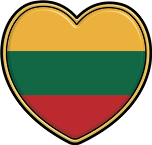 Lithuania Flag Heart