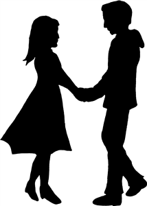 Happy Couple Silhouette