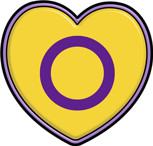 Intersex Pride Flag Heart