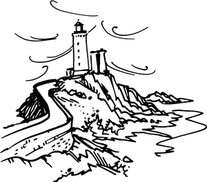 Lighthouse On Cliffs