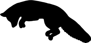 Leaping Fox Silhouette