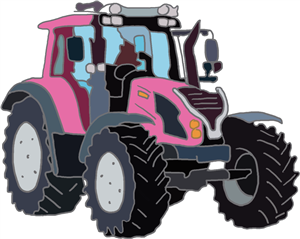 Pink tractor 