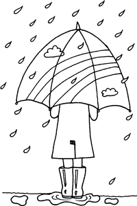 Umbrella In The Rain