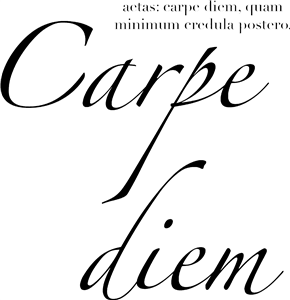 Carpe Diem Seize the Day Latin Quote Poem Poetry