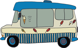 Ice cream van vintage 
