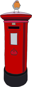 Robin On Post Box