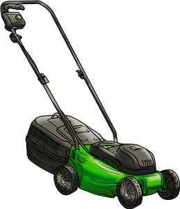Green Lawnmower