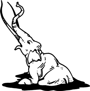 La Brea Tar Pit Elephant