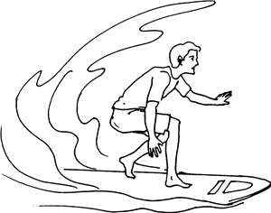 Surfing Man