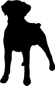 Boxer Dog Silhouette