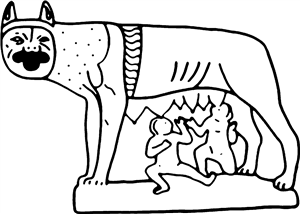 Romulus & Remus Statue
