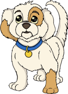 Brown and white doggo