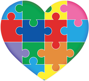 Autism Jigsaw Piece Heart