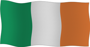 Waving Irish Flag