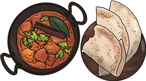 Curry Bowl & Naan Bread