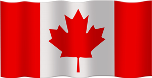 Waving Canadian Flag