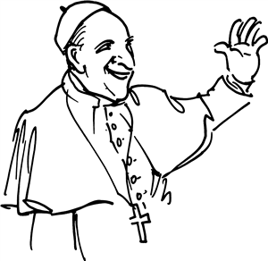 The Pope Waving