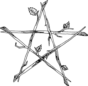 Pentagram Of Sticks