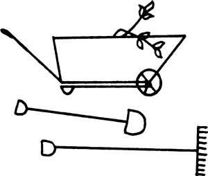 Tools & Wheelbarrow