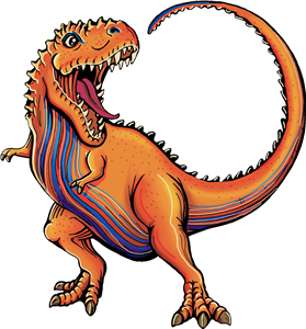 Cartoon T-Rex Dinosaur