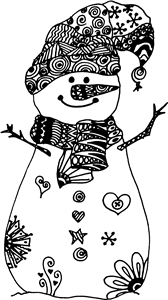 Decorated Snowman