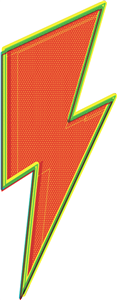 Lightning Bolt Drawing Pop Art Colorful Red