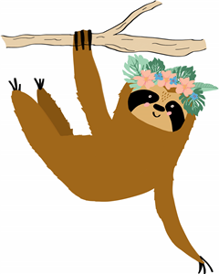 Floral Sloth