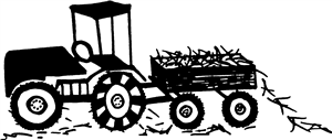 Tractor Pulling Hay