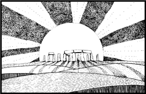 Sunset Stonehenge