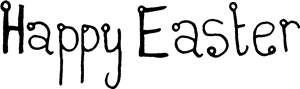Happy Easter Text