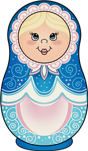 Snow Queen Russian Doll