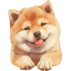 Cute Akita Dog 