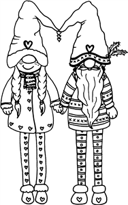 Christmas Gonk Couple