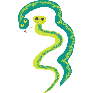 Two Friendly Snakes