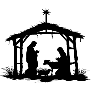 Nativity Scene Silhouette