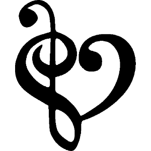 Heart Music Note
