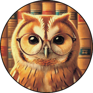 Tawny Owl Wearing Glasses